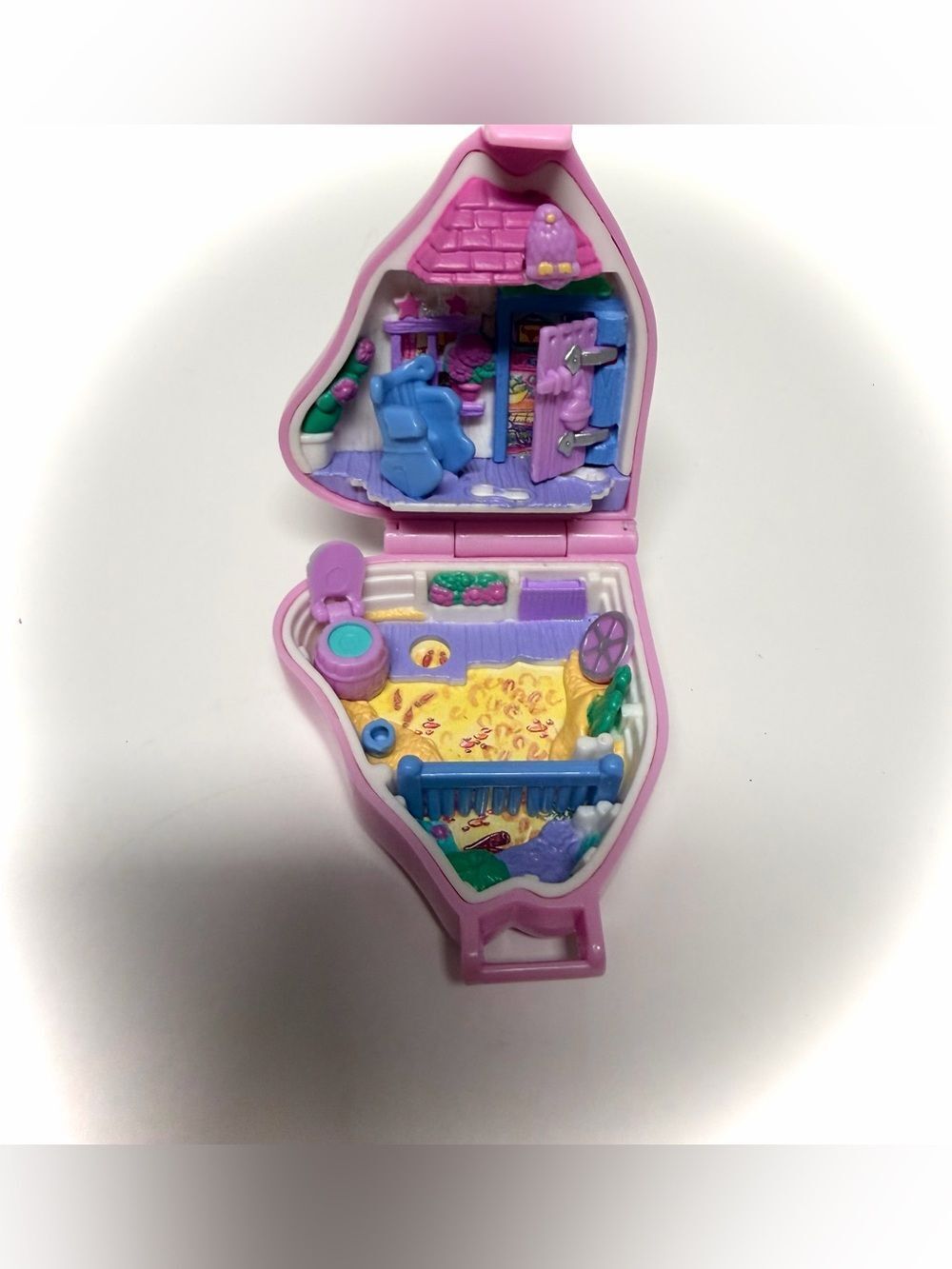 Vintage Polly Pocket 1995 Blue Bird Western Pony Compact